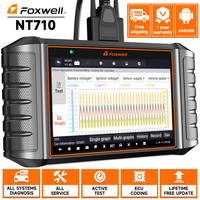 2025 FOXWELL NT710 OBD2 Automotive Scanner SAS TPMS EPB DPF Reset ODB2 Car Diagnostic Tools Free Update