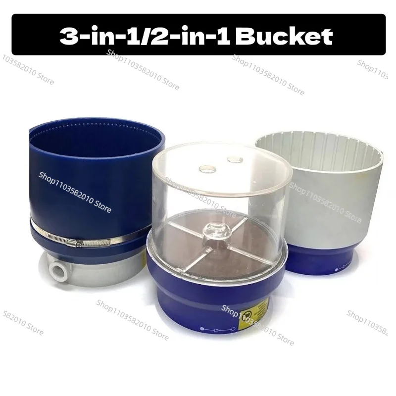

3-in-1 Jewelry Vibratory Tumbler, Multi-Barrel Wet Dry Polishing Machine for Gemstones & Metals