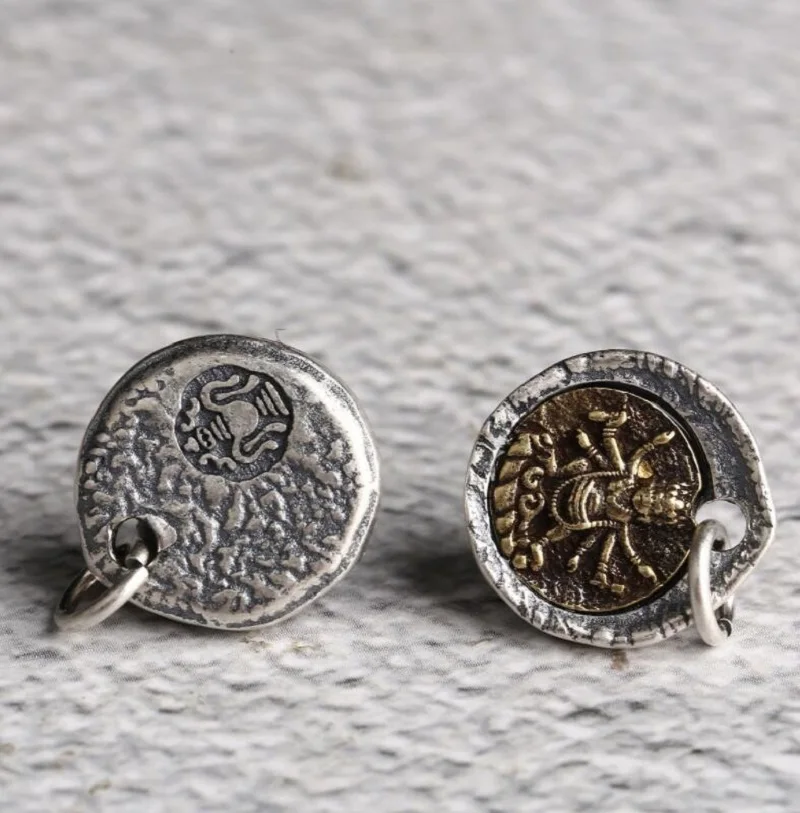 Handmade 925 Silver Tibetan Buddhist Mahakala Charm Sterling Hindusm Buddha Pendant Good Luck Amulet