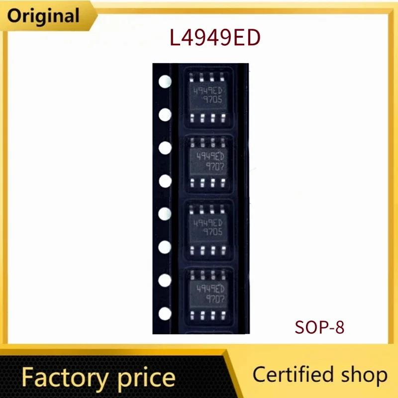 5-10 pièces/lot, neuf et original, L4949ED 4949ED SOP-8 pour l'automobile, puce IC 5V pour alimentation électrique vulnérable Tiguan Speedan ELV