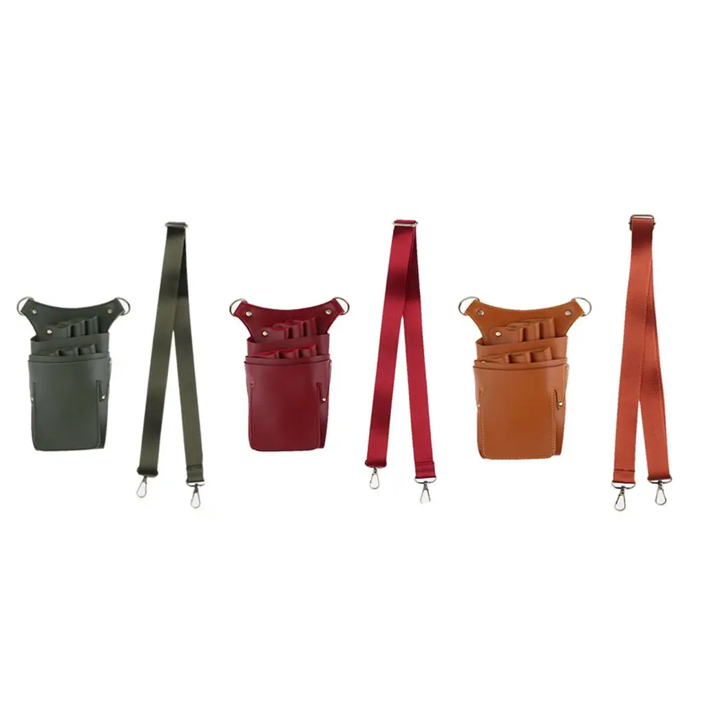 

PU Adjustable Hairdressers Tool Storage Bag Organizer Scissors Shears Pin Pouch
