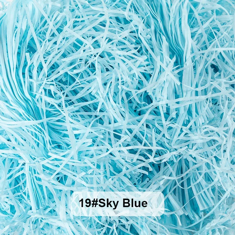 100-20g veelkleurig raffiapapier flarden en strengen versnipperde crinkle confetti voor doe-het-zelf geschenkdoos inpakken en mandvulling