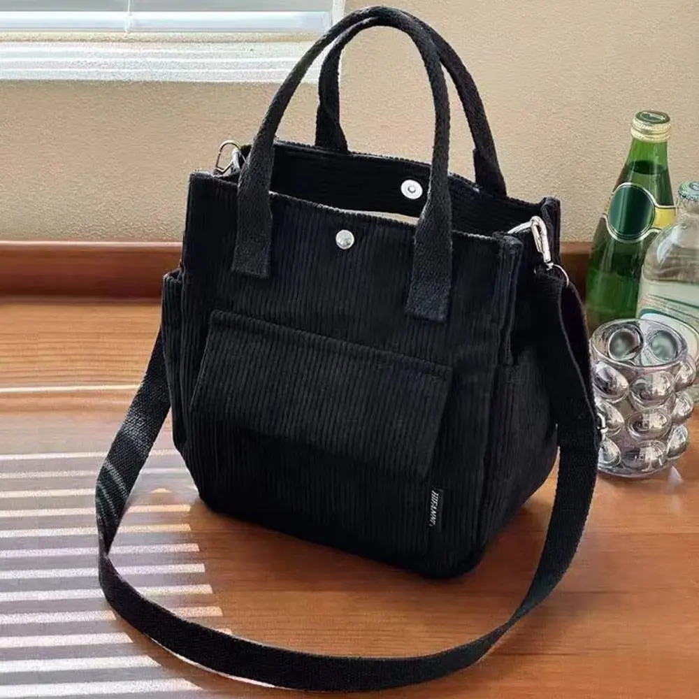 กระเป๋าครอสบอดี้เรียบง่ายทันสมัย กระเป๋าถือแบบมีหลายช่องใส่ของ กระเป๋าใส่กล่องอาหารกลางวันแบบพกพาสำหรับกิจกรรมกลางแจ้ง