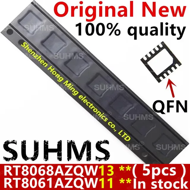 (5 sztuk) 100% nowy RT8068AZQW RT8068A (13 ED,13 EC 13 EE,11 EF...) RT8061AZQW RT8061A (11 ED,11 EF,11 EE...) Chipset QFN-10