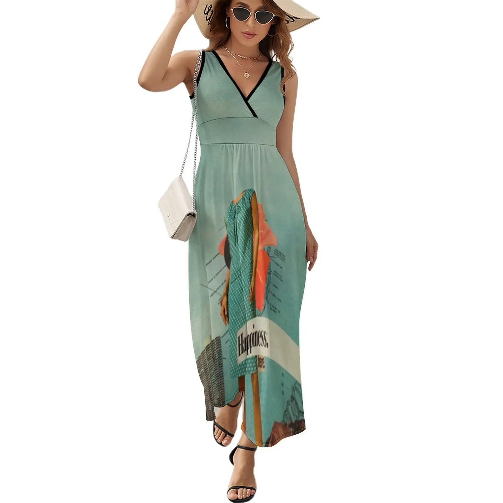 

Happiness Here Sleeveless Dress woman dress Woman clothing summer dress womens 2023 summer dresses for women 2023