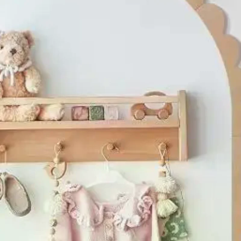 Wall Decal Nursery - ديكور قوس خشبي للحائط، إطار خشبي