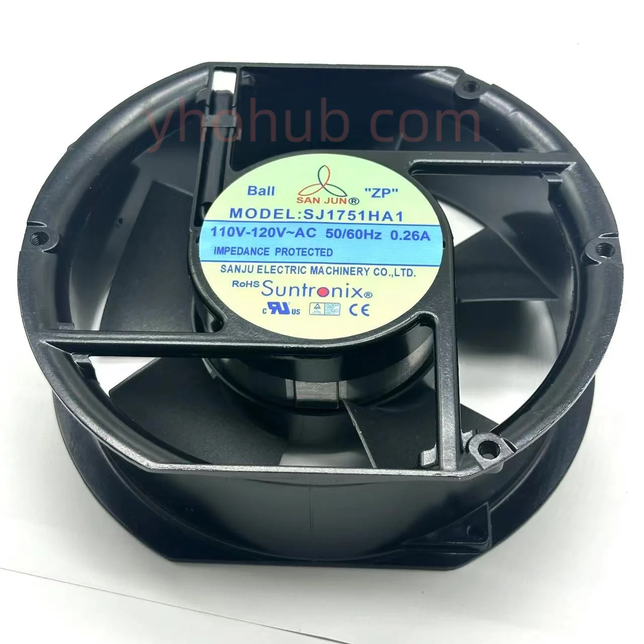 

San Jun SJ1751HA1 AC 120V 0.26A 172x150x51mm Server Round Fan