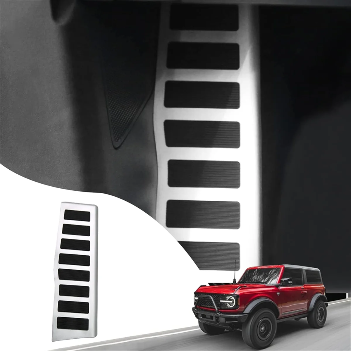 غطاء دواسة مسند القدم للسيارة Ford Bronco 2021-2024_A60E