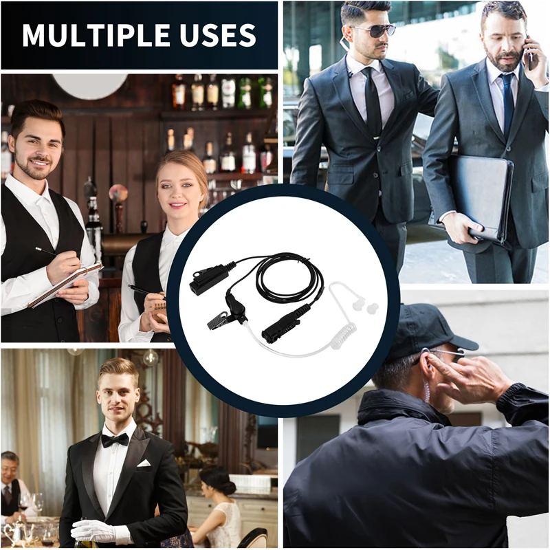 Walkie Talkie Air tubo acústico PPT auricular para Motorola Xir P6600 P6620 XPR3300 XPR3500 MTP3250