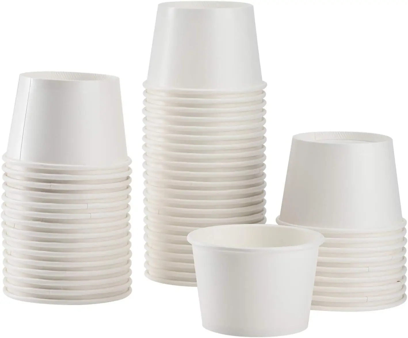 

[8oz - 1000 ct] Paper Ice Cream Cups & Soup Bowls for Hot/ Cold Food - Ideal for Soup, Ice Cream, Gelato, Yogurt and Sna