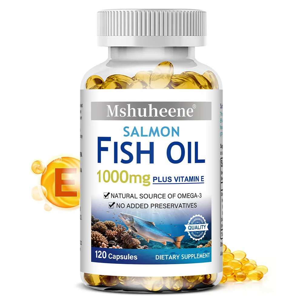 Omega-3 Fish Oil - Triple Strength Fish Oil Supplement, Non-GMO, Soy Free - 120 Softgel Capsules