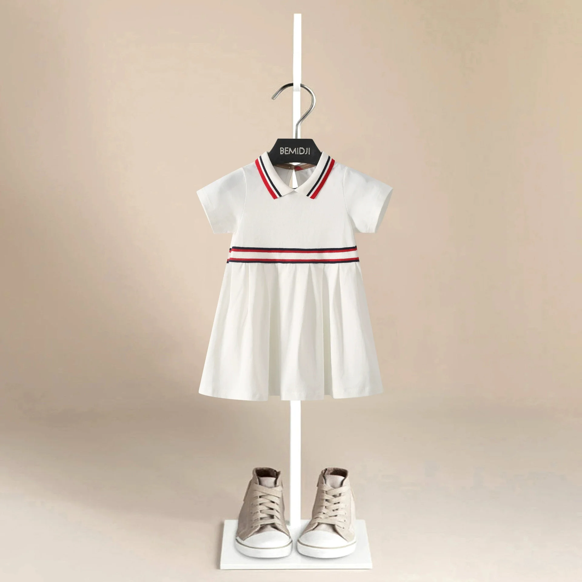 Girls Clothes 2026 New Summer Princess Dresses Short Sleeve Kids Dress Baby Dresses for Children Clothing 2-7Y Simple Breathable