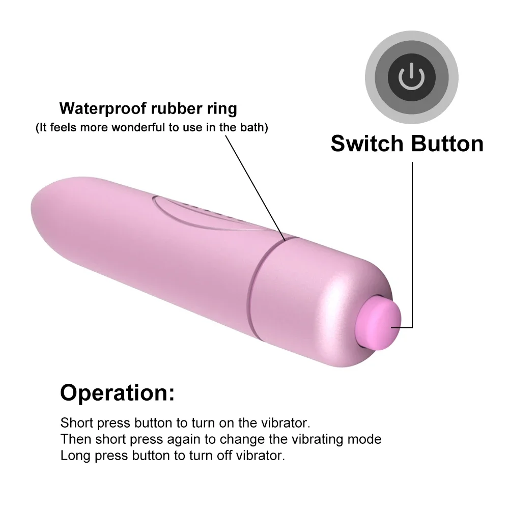 16 Speed Bullet Vibrator Sex Toys For Women Nipple Clitoris Stimulate Vibrating Mini Finger Lipstick Vibrator Masturbator female