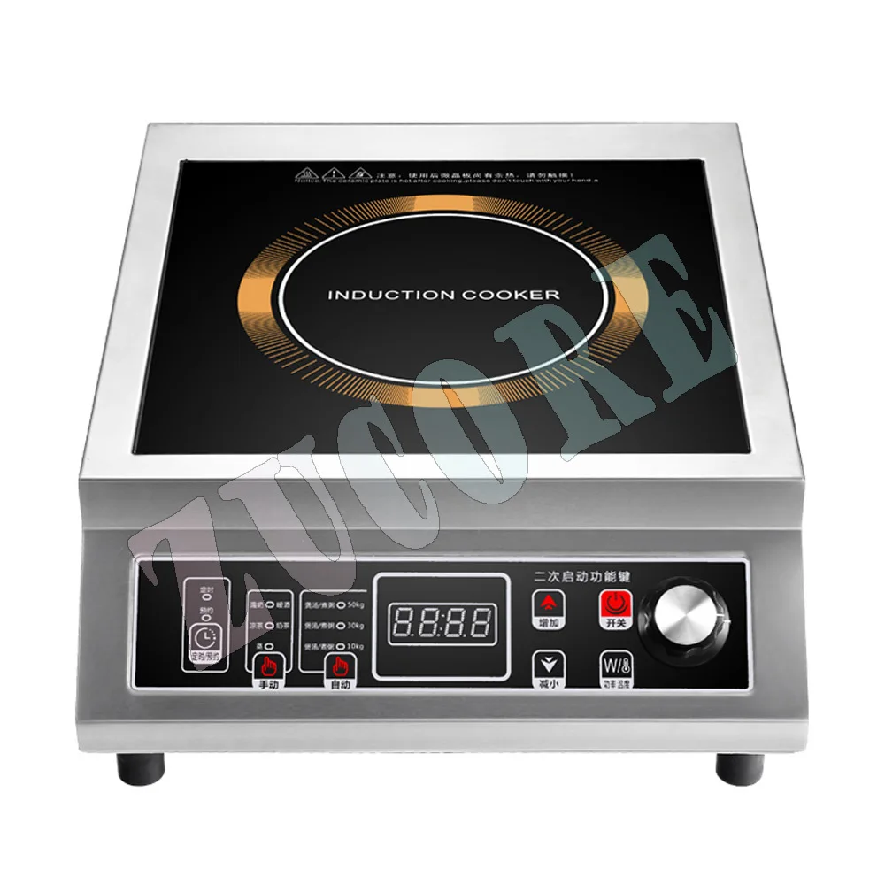 Fornello elettrico da 3500 W Piano cottura Fornello a induzione per uso domestico Fornello a induzione per zuppa commerciale ad alta potenza