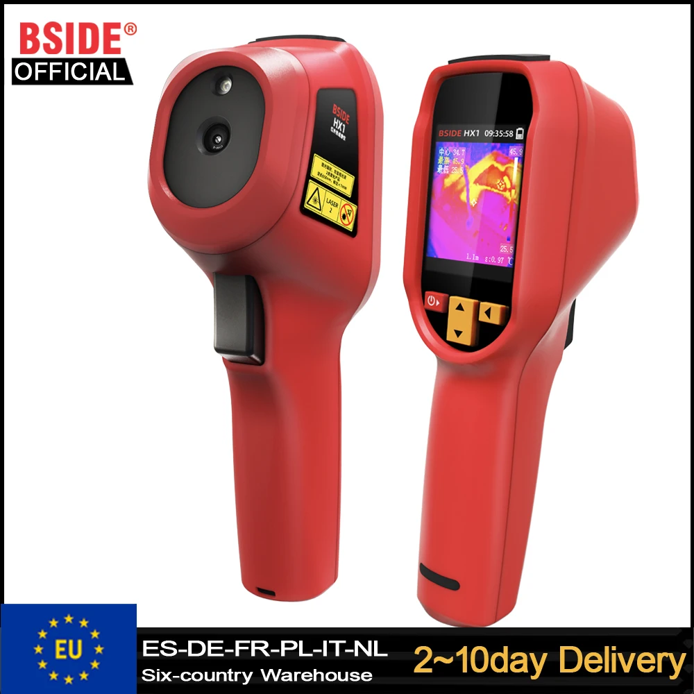 BSIDE HX1 Wärmebildkamera Handgerät für Industrie -20-550°C HD-Auflösung PCB-Rohrinspektion Brandschutz Wärmebildgerät