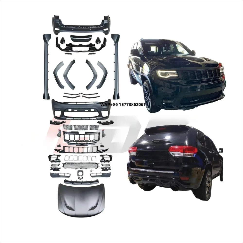 for Grand Cherokee 2016-2021 Upgrade SRT8 2022 Day Running Lights Bumper Auto Part Body Car Full Bodykit