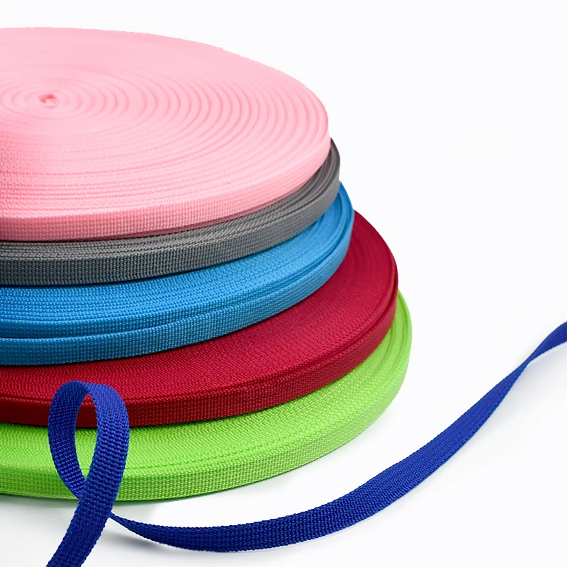 

1Roll=45M Meetee 10mm PP Webbing Strap for Bag Straps Backpack Belt Luggage Bias Binding Band DIY Garment Sewing Accessories