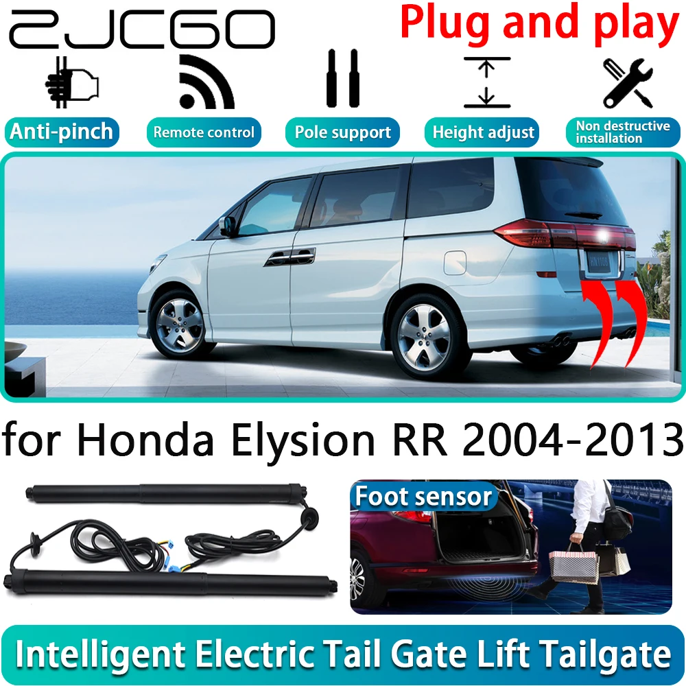 

ZJCGO for Honda Elysion RR 2004-2013 Car Electric Powered Tailgate Power Liftgate Automatic Tailgate System With Foot Sensor