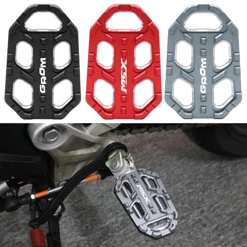 Motorcycle Accessories Front Footpegs Foot Pegs for Honda MSX125 GROM125 MSX125SF CB400F CB300R MSX GROM 125 125SF CB 400F 300R