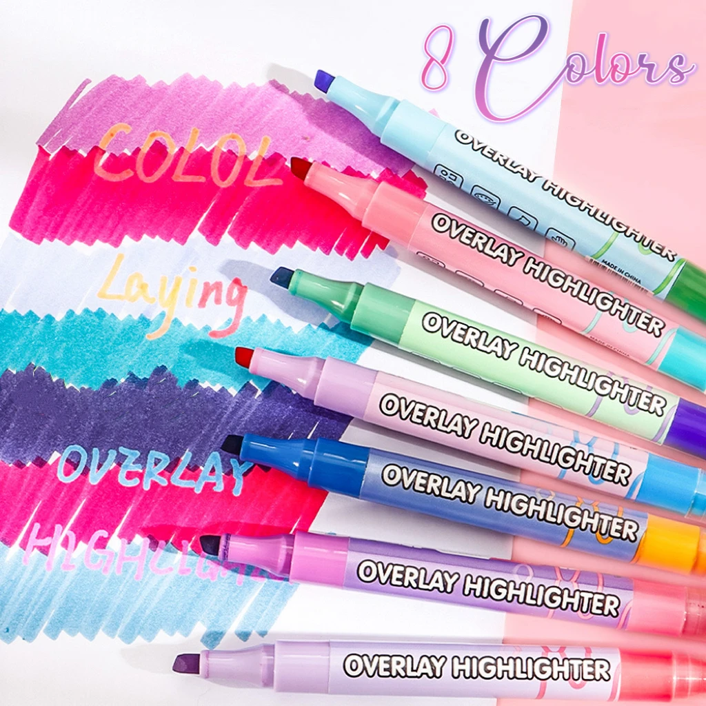 8-Color Dual Tip Ov…
