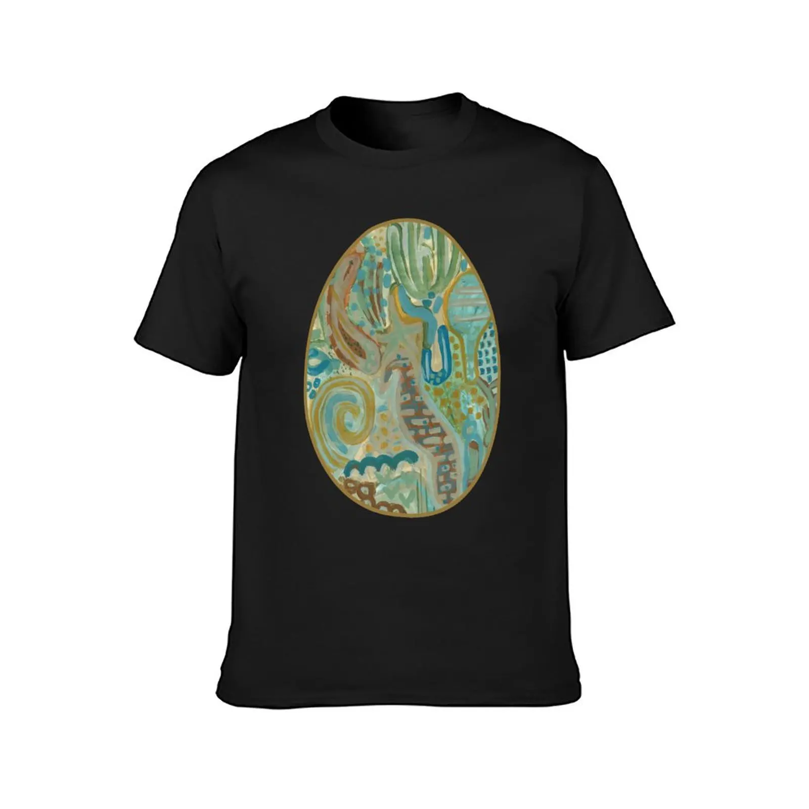 Acrylic Art Painting Abstract Easter Egg T-Shirt cute clothes korean fashion graphics fitted t shirts for men