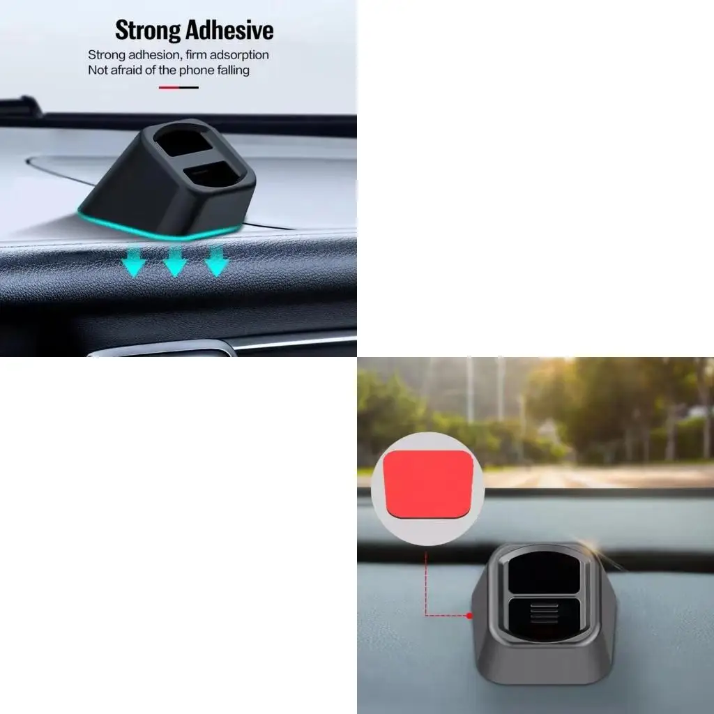 XA6H Bracket Base Car Dashboard Mount Phone Stand Holder Air Outlet Clip Cellphone Cradle Easy Installation