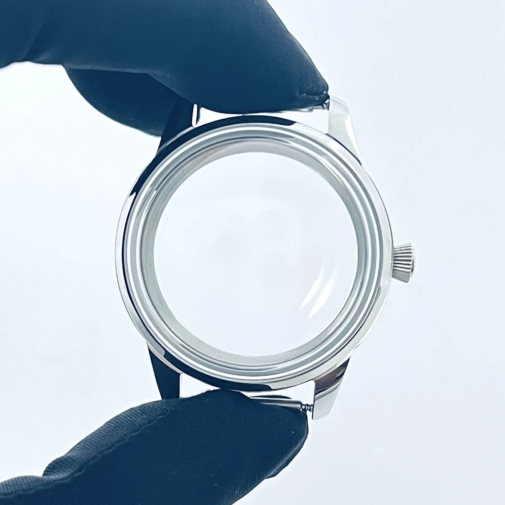 High Quality Women 33mm NH34 NH35 NH36 NH38 NH70 NH72 Silver Stainless Steel Watch Case Arched Glass