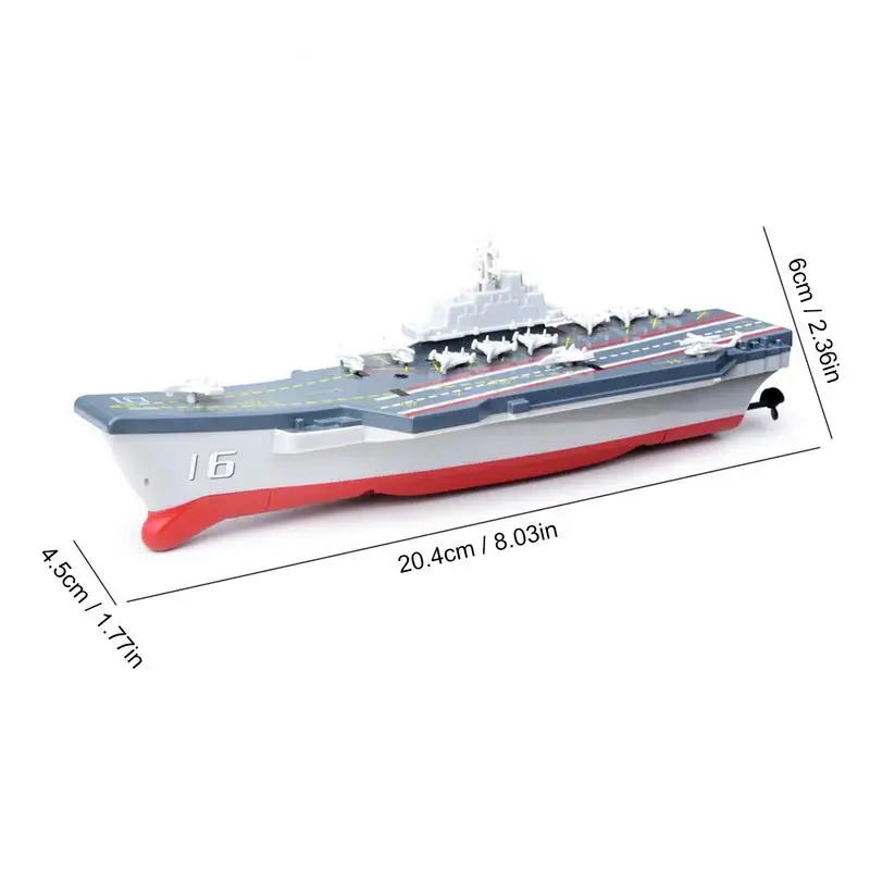 Aircraft Carrier Wireless Strong Power RC Submarine With Lithium Battery Mini Double Helix Design Yacht For Birthday Wishes