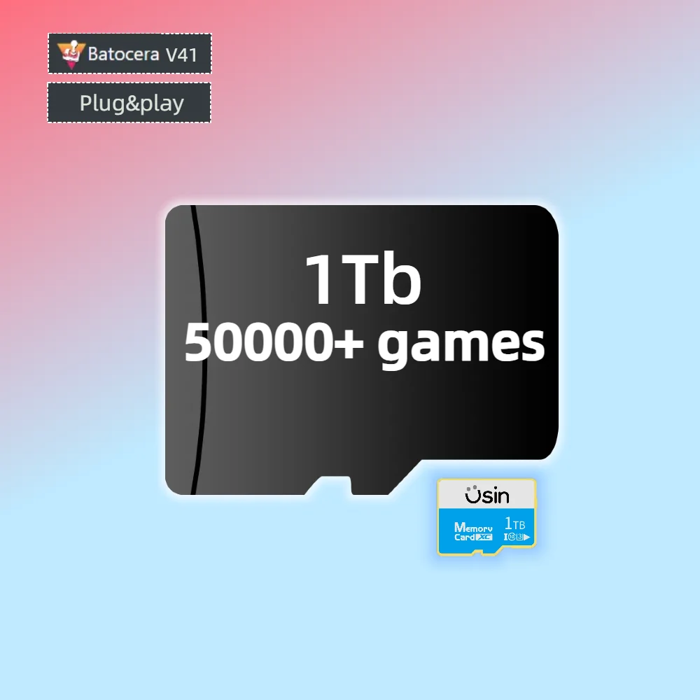 TF Game Cards For Steam Deck OLED Plug&play Retro Games PS2 PSP PS1 Windows Handheld Gaming Memory SD H-speed Batocera V41