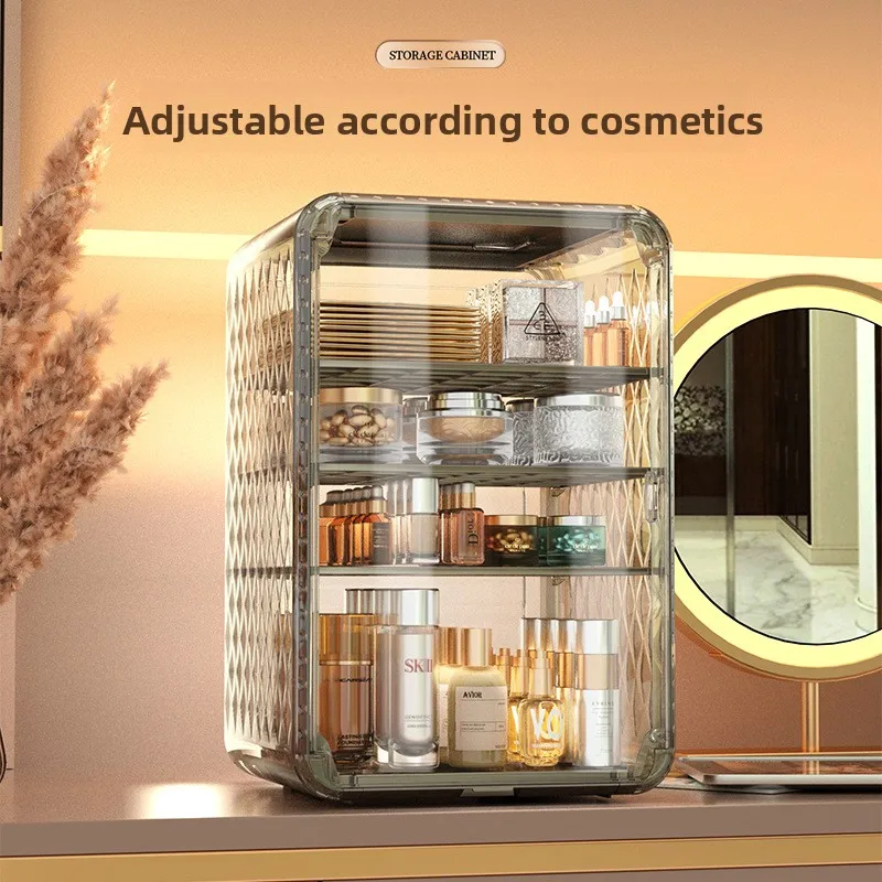 light-luxury-cosmetics-storage-box-desktop-lipstick-storage-rack-dressing-table-dustproof-large-capacity-dustproof-storage