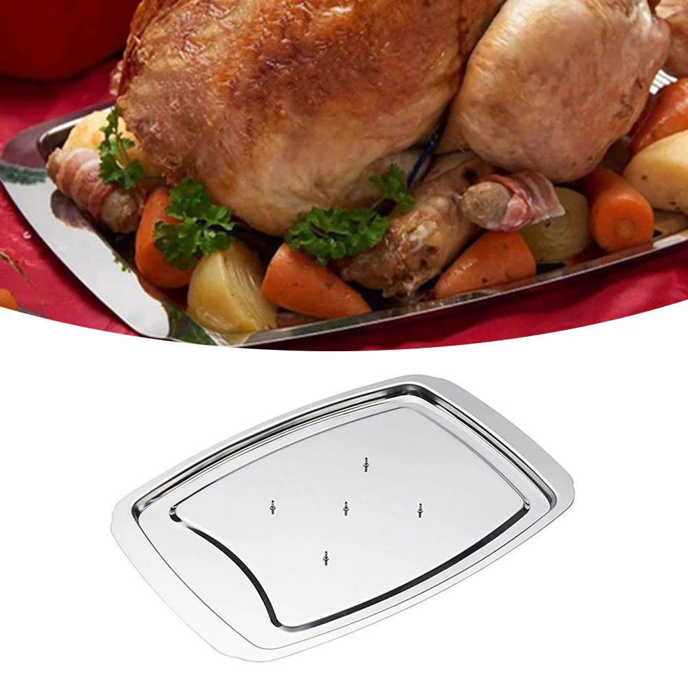 Christmas Dinner Meat Nail Holder Stable Turkey Support Rack BBQ Accessories Christmas Cooking Rack Dishwasher Safe