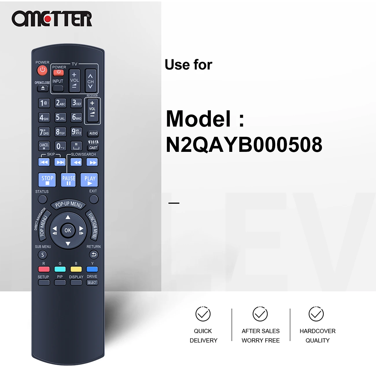 جديد N2QAYB000508 لباناسونيك التحكم عن بعد بلو راي دي في دي القرص لاعب EUR7658Y90 DMP-B500 BD30 BD35 BD45 BD50 BD60