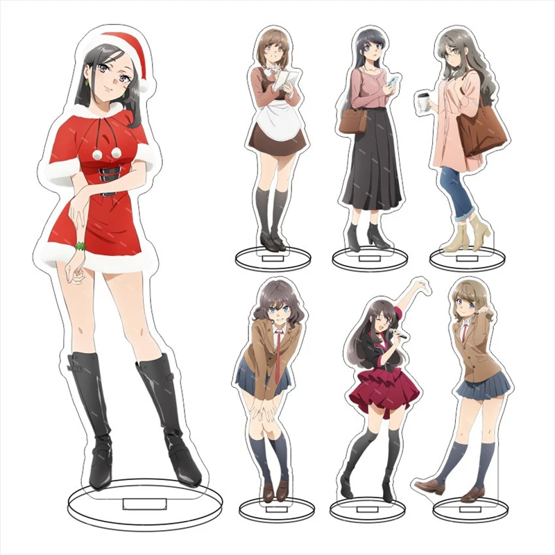 

Rascal Does Not Dream of Bunny Girl Senpai Acrylic stand Sakuta Azusagawa Mai Sakurajima figure Stand Plate Cosplay Prop Decor