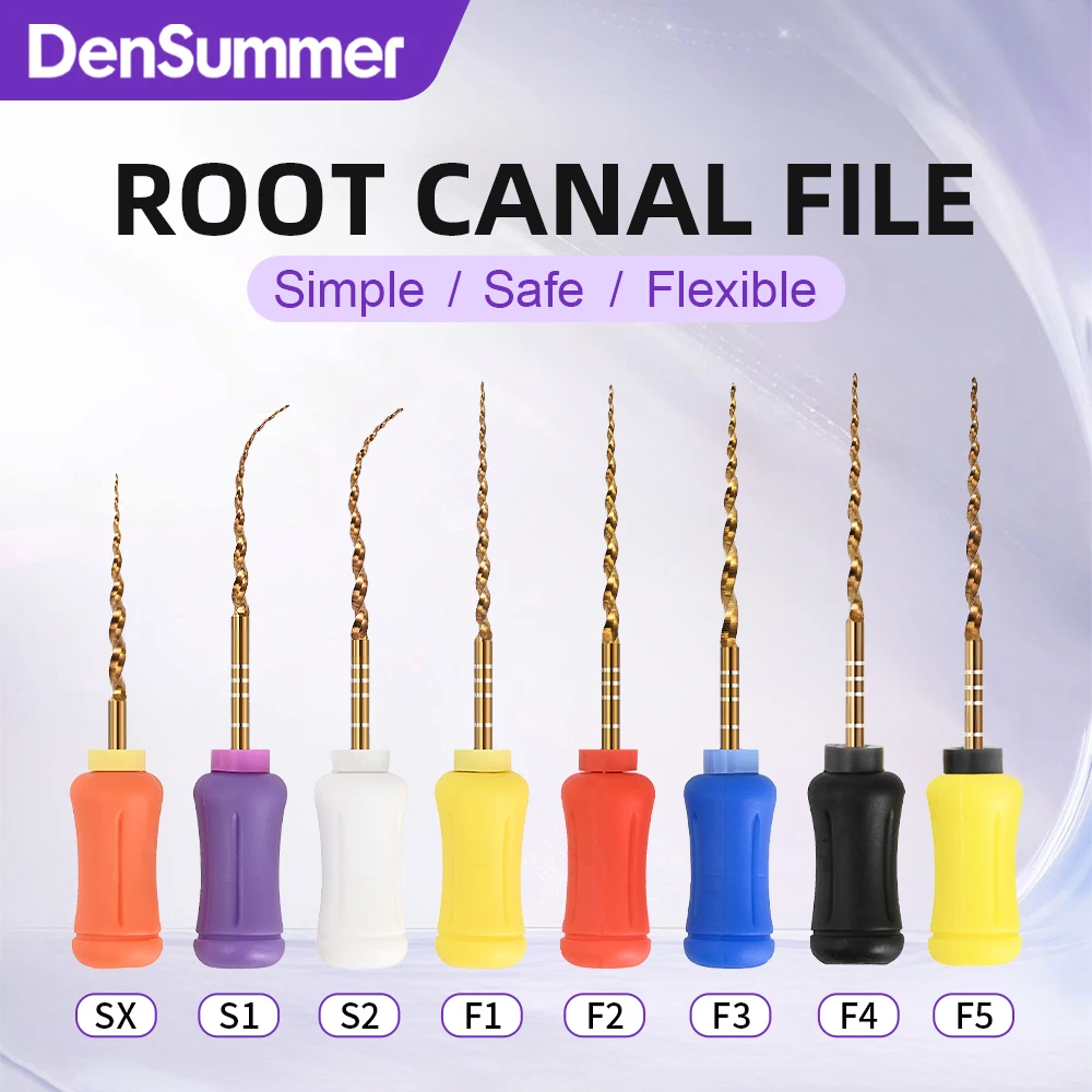 DenSummer Gold Hand Use Endo Files SX-F5 Heat Activated Endodontic File 19/21/25/31mm Root Canal Rotary Flexible Dentist Tools