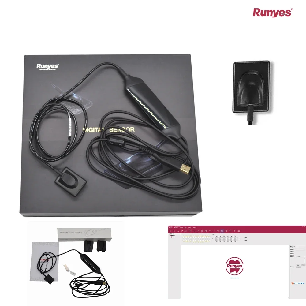 치과 장비 원래 Runyes DR730 구강 내 치과 RVG 적외선 센서 USB 디지털 적외선 센서