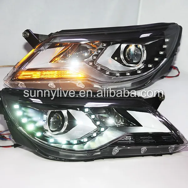 On Sale Light For VOLKSWAGEN Tiguan LED Head Lamp Projector Lens 2010-12 V2 Type SY