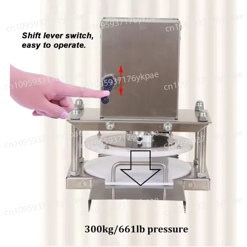 Semi-automatic Stainless Steel 8.7 Inch Commercial Pizza Dough Press 22cm Dough Press