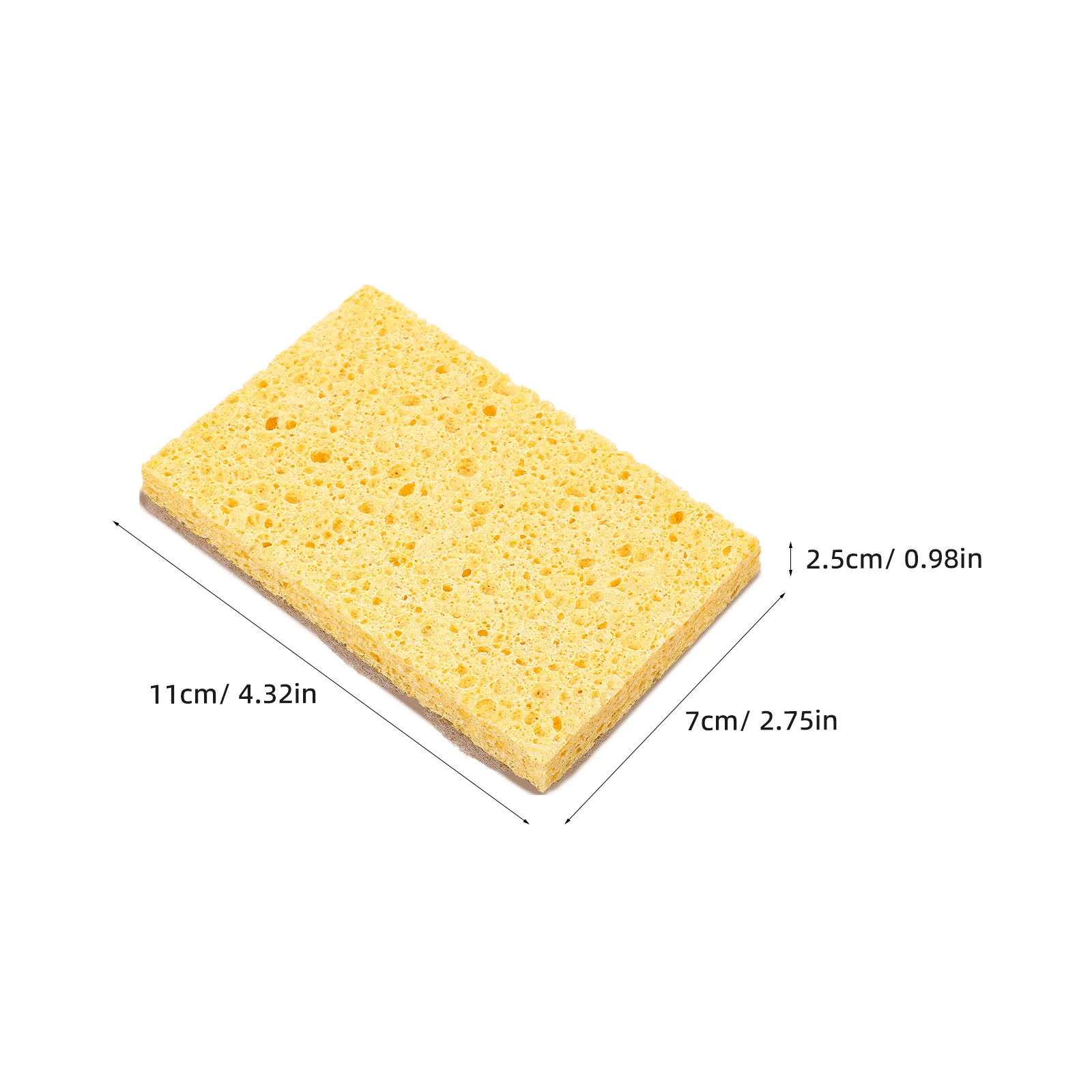 20Pcs Wood Pulp Sponge Dishwashing Brush Reusable Eco Friendly Non Scratch Scrubber for Utensils Pans Glassware Countertops