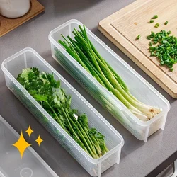 Reusable plastic vegetable storage container, square, hand wash, multi-purpose, clamshell, crisper, suitable for herbs