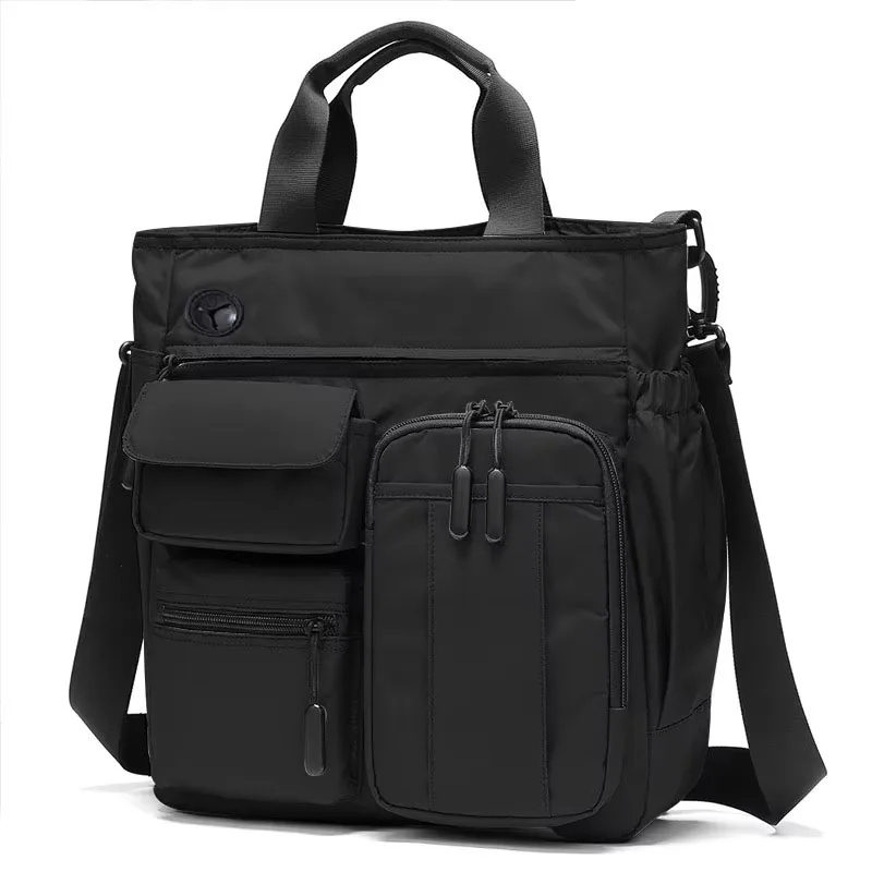 Mens Business Messenger Bag Laptop Shoulder Bag Multifunctional Computer Work Office Bag Waterproof Briefcases Travel Handbag.