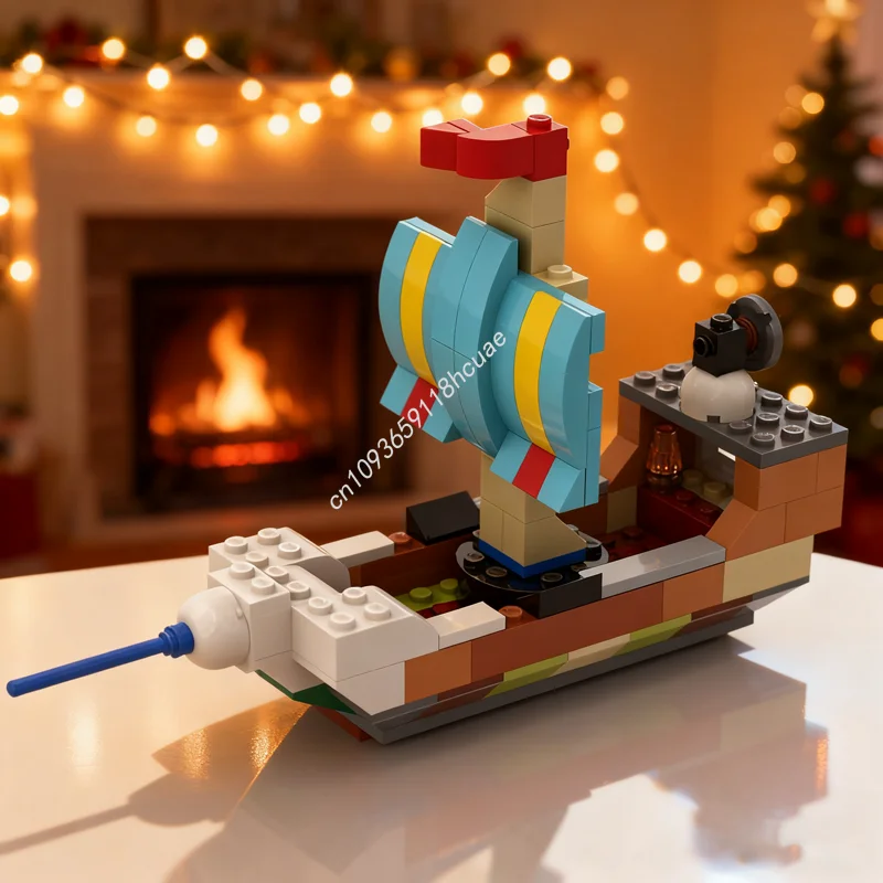 

113 шт. MOC Корабль Классическая модель Строительные блоки Архитектурные игрушки Креативная идея Рождественский подарок Образовательный кирпич Дети День рождения