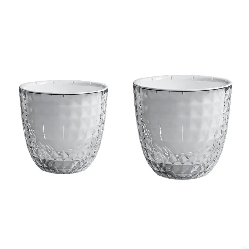 Automatic Watering Flower Pot Clear Auto Watering Planter Pots for Lazy Gardeners And Busy Plant Enthusiasts Y4QC