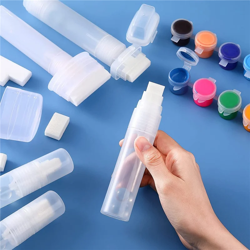 Gfc-5 Pack Graffiti Markers Refillable Paint Markers Touch Up Paint Pen for with 5 Replacement Tips (50 mm, 30 mm, 15 mm)