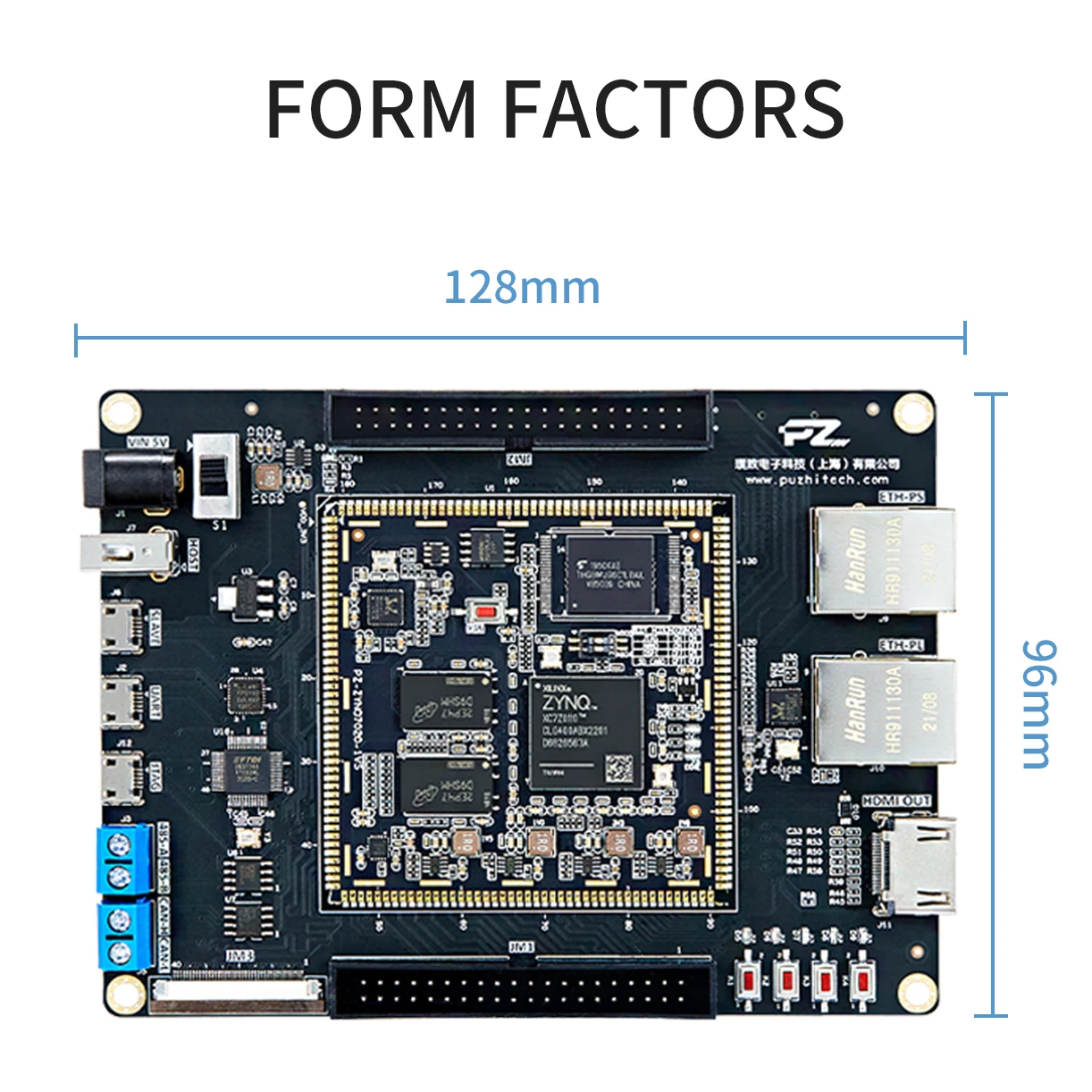 Conselho de Desenvolvimento Xilinx Zynq-7000 FPGA, Puzhi 7010, SoC XC7Z010