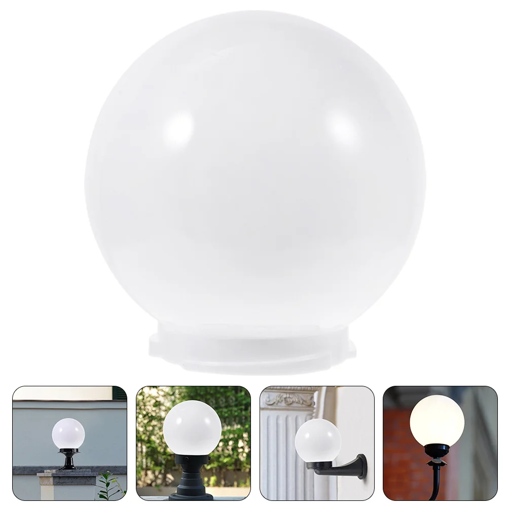 

Spherical Lampshade Outdoor Post Globe Solar Lights Decorative Ceiling Porch Cover Street Patio for Wall Dressing Table