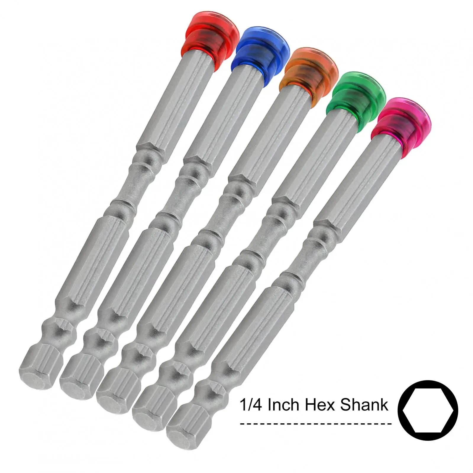 Imagem -02 - Elétrica Chave de Fenda Bits Grupo Forte Magnético Phillips Cruz Cabeça Hex Shank Drywall Parafuso Driver Brocas Ph2 Pcs