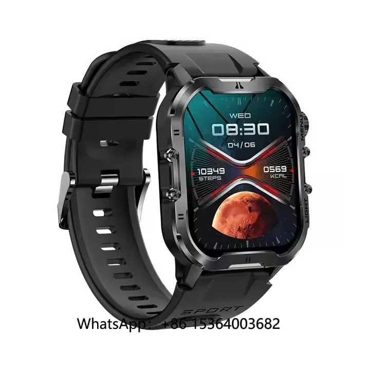 

2024 Новые умные часы T26 1,96 "BT Call Водонепроницаемые уличные модные умные часы с фонариком Компас Reloj Inteligente