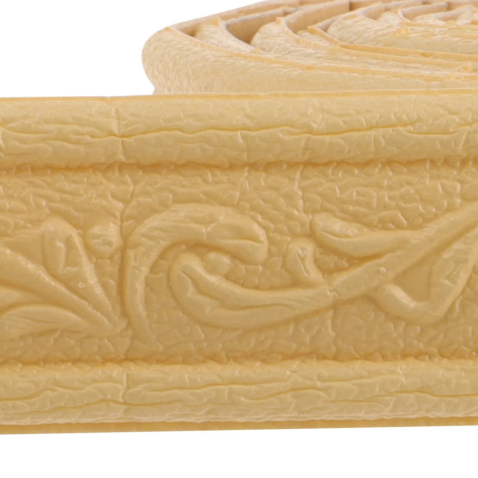 

2pcs Thickened Wall Trim Skirting Border Sticker Self Adhesive Peel Stick Baseboard Strip For Home Decor Foam Wall Decal