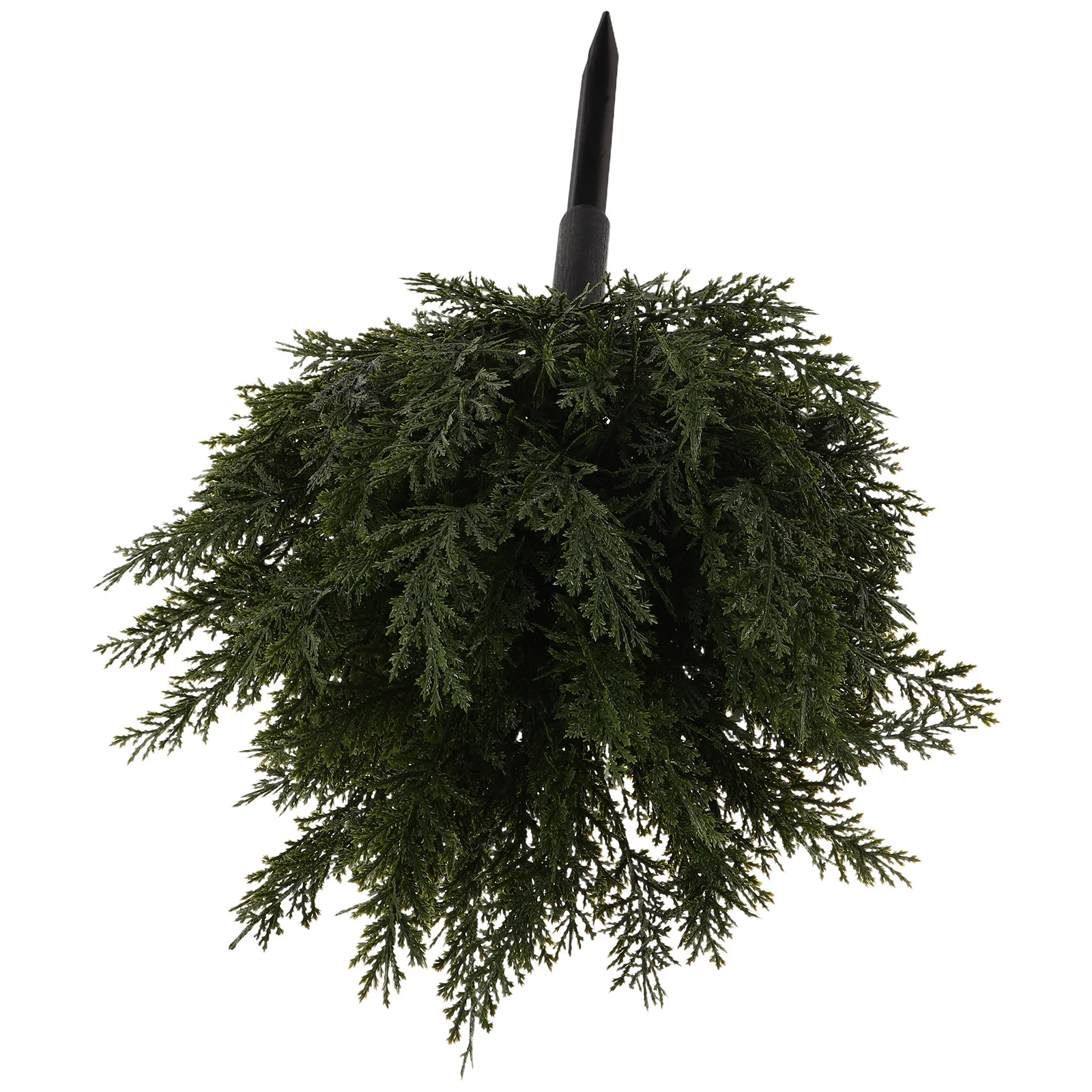 

Lifelike Faux Topiary Tree Artificial Cypress Bush with Ground Stake for Outdoor Garden Indoor Porch Holiday Decor