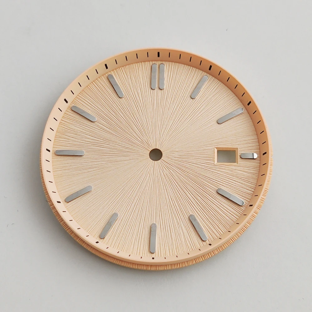 NH35 diameter 35mm watch dial high-quality cocktail dial for NH35/NH36 movement accessories  radial texture custom logo dial